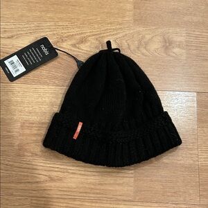 Nobis Black Knit Beanie